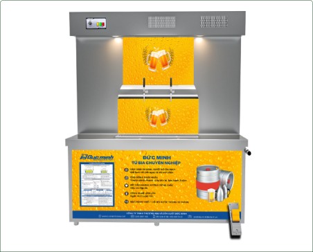 Tủ bia hơi loại khô – nước có bàn rót